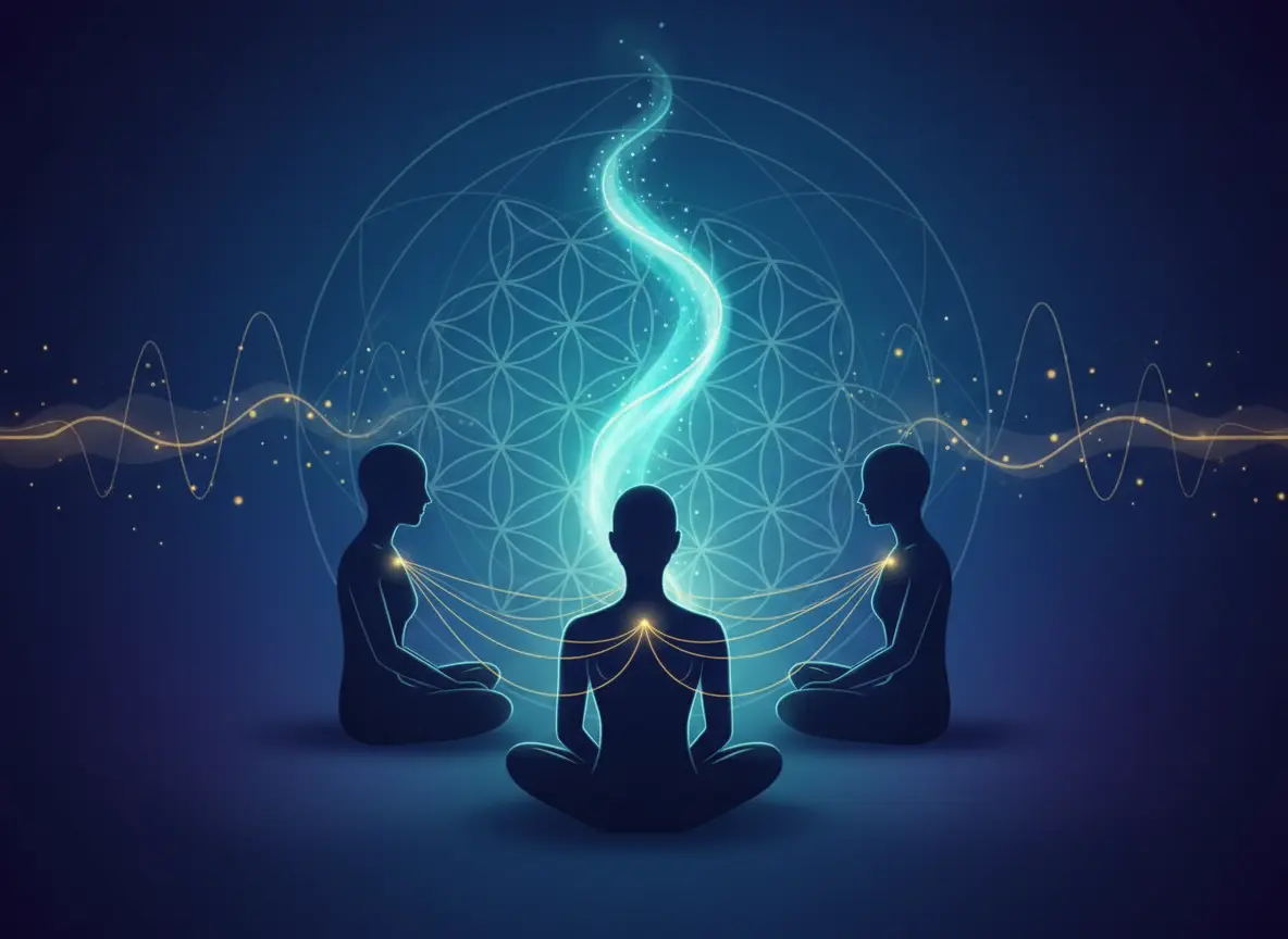 Grupo en meditación durante el programa Aprende a sanar